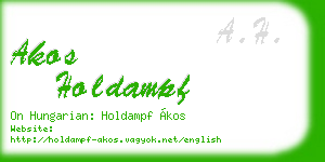 akos holdampf business card